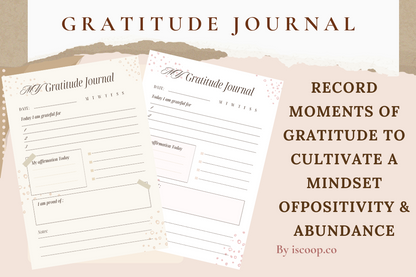 Modern Gratitude Journal Template