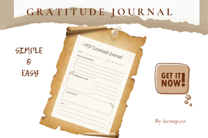 Modern Gratitude Journal Template