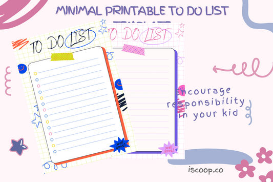 Kids Minimal To Do List Template