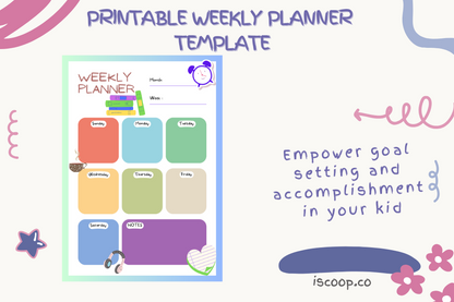 Kids Modern Weekly Planner