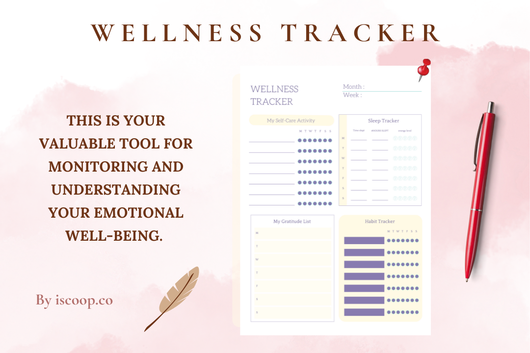 Elegant Weekly Wellness Tracker