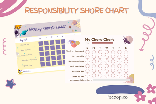 Kids Simple Responsibility Shore Chart