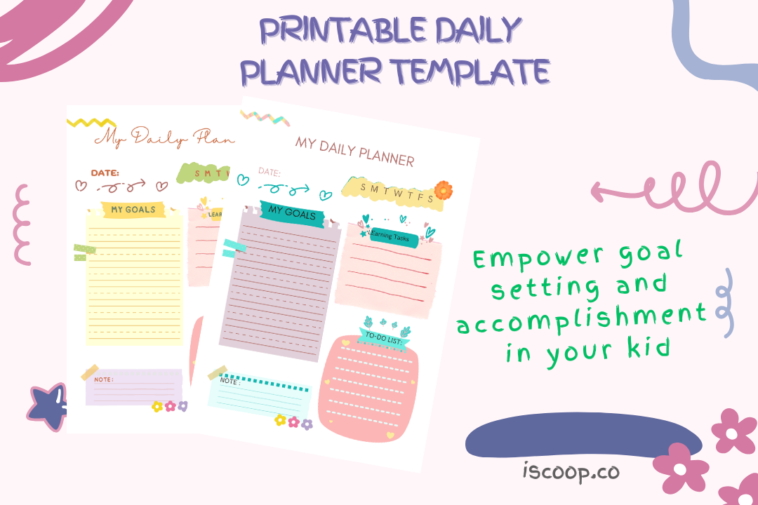 Cute Colourful Daily Planner