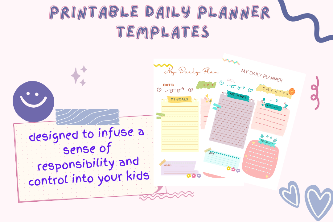 Cute Colourful Daily Planner