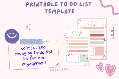 Kids Simple To Do List Templates