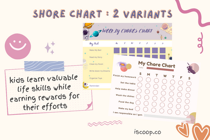 Kids Simple Responsibility Shore Chart