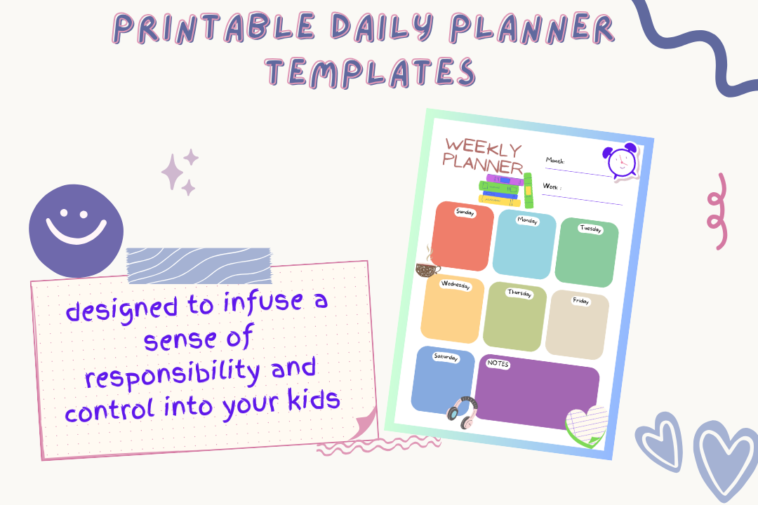 Kids Modern Weekly Planner