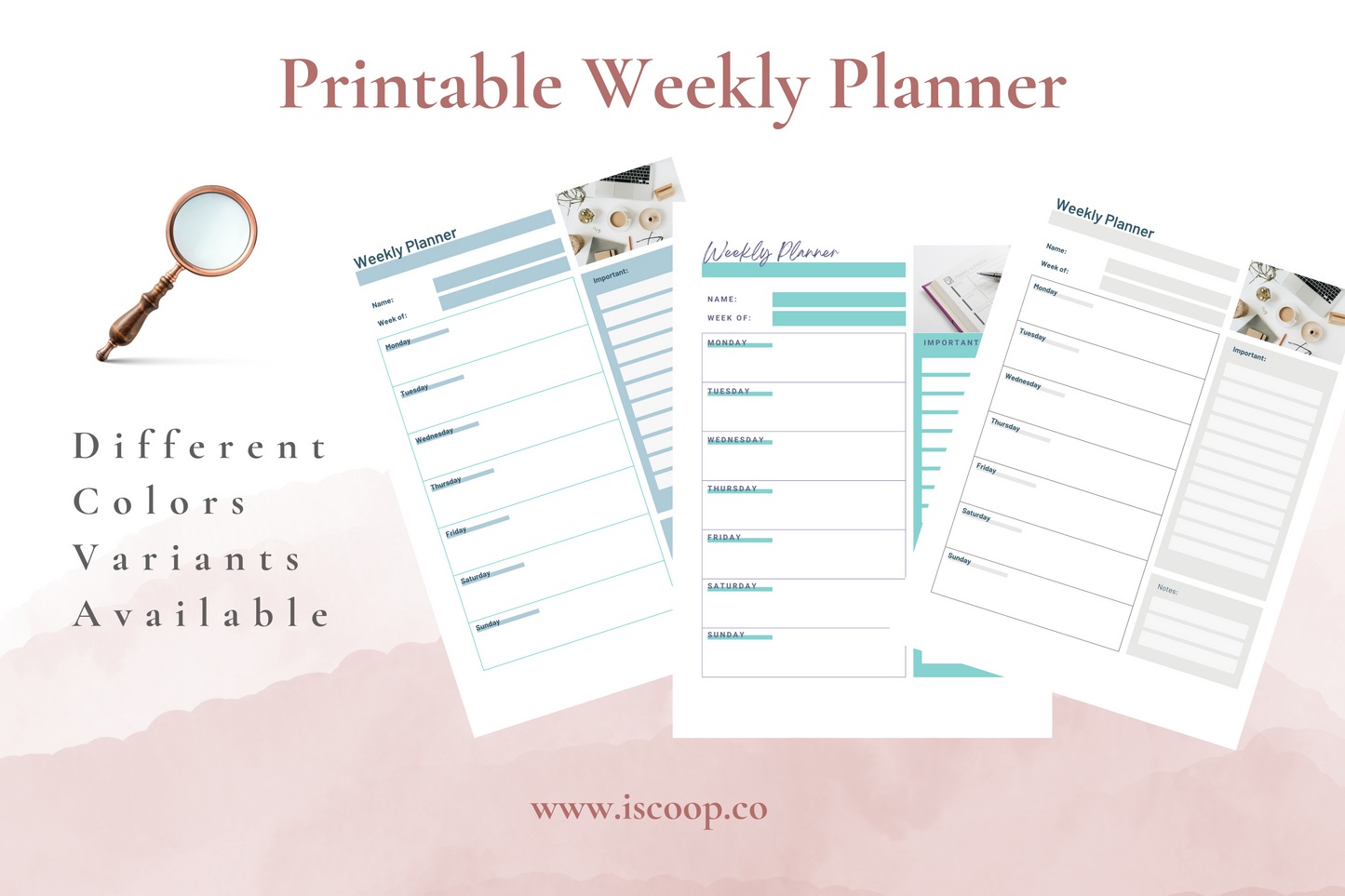 Simple Weekly Habit Planner