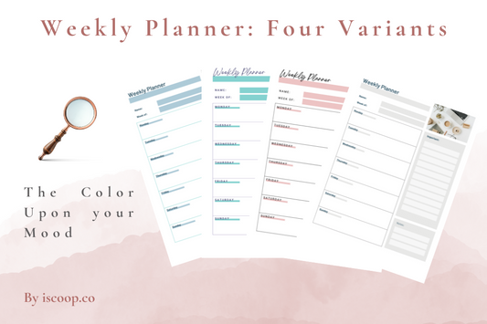 Simple Weekly Habit Planner