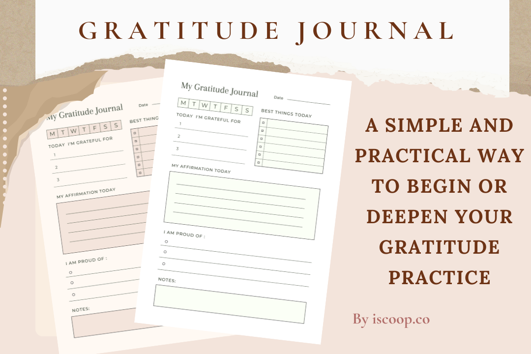 Simple & Minimal Gratitude Journal Template