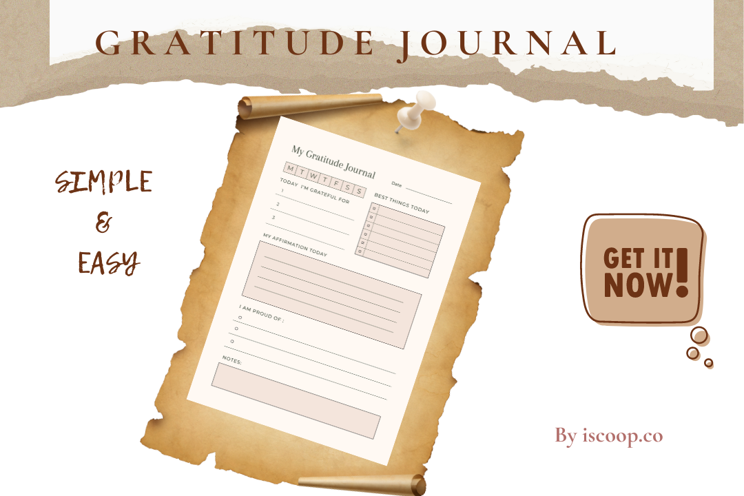 Simple & Minimal Gratitude Journal Template