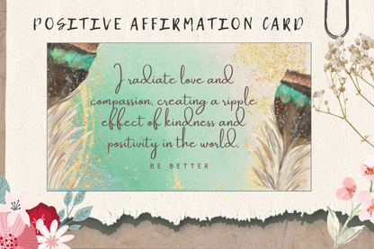 Positive Affirmation Card - Be Better